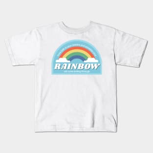 Your rainbow will come smiling through - blue Kids T-Shirt